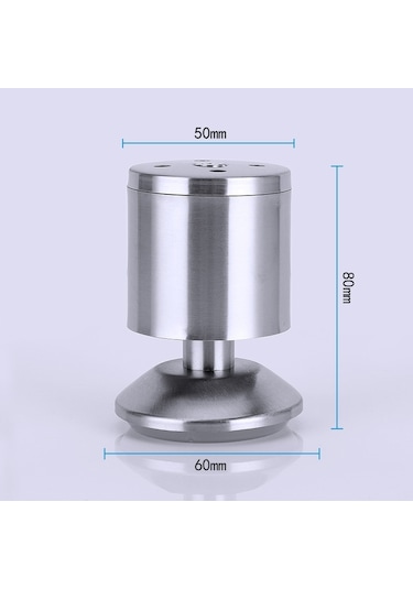 Paslanmaz Çelik Tel Çekme Kalınlaşmış Sütun Kanepe Mobilya Dolabı Ayak, Yükseklik: 80mm Diğer