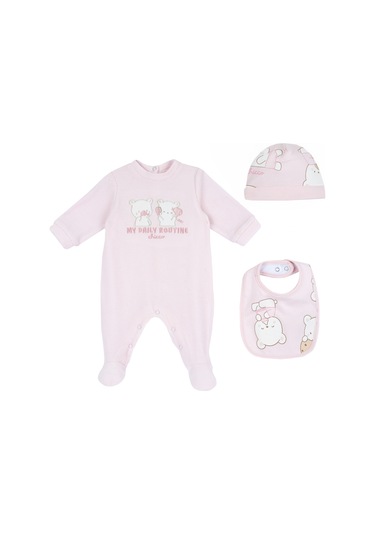 Chicco Hedıye Kutusu:kısa Tulum-şapka-önlük 09075978000000 000011 Lıght Pınk
