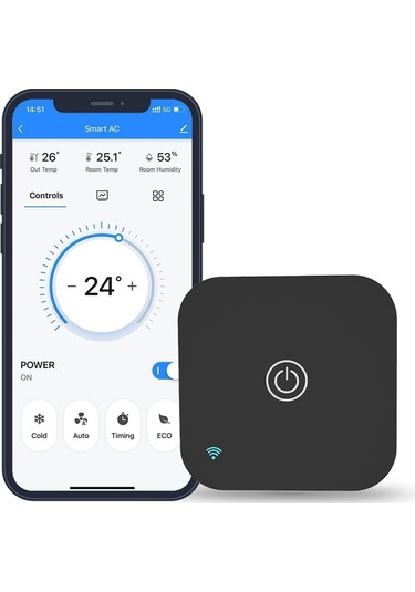 Ts06 Pro Dokunmatik Akıllı Klima Kontrol Cihaz Akıllı Termostat Dahili Sıcaklık Ve Nem Sensörü