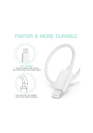 Lightning To Type-C Ultra Hızlı Şarj Ve Data 3.0 Kablo (533635740)