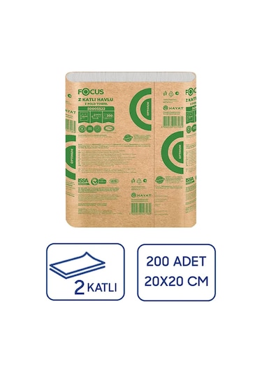 Focus Z Katlı Havlu Peçete 12 x 200'lü