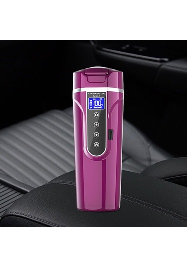 Suntek 12V/24V Paslanmaz Çelik Elektrikli Su Isıtıcısı Mor