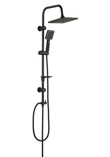 Siyah Kare Robot Set Mat Siyah