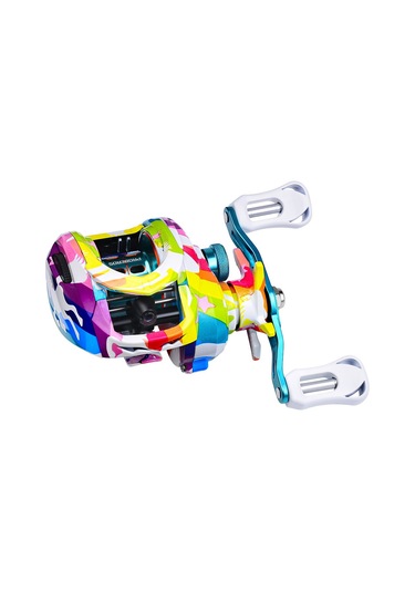 Qingmipy Proberos P2 Sol El Metal Spinning Reel: 7.2:1 Hız Oranı, 5+1bb Rulman, 8kg Dayanak Gücü, Renkli Boya Desenli, 18 Seviye Manyetik Fren Sistemi