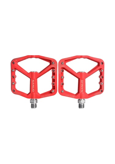 Dolıty Dağ Bisikleti Pedalları Mtb Bisiklet Düz Kırmızı