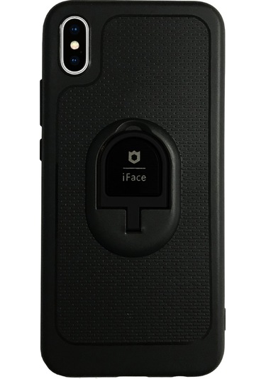 iPhone XS Max iFace Yüzük Tutuculu Arka Kapak Halka-Siyah