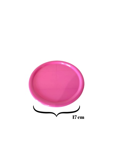 Etal Tepsi Metal Tabak 6 Adet Yuvarlak Çay Ve Kahve Sunum Tepsisi