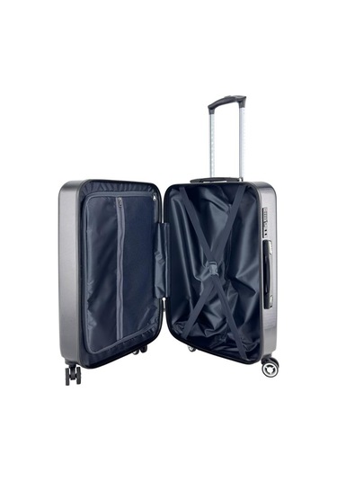 Orta Boy %100 Polikarbon Valiz Siyah 1815