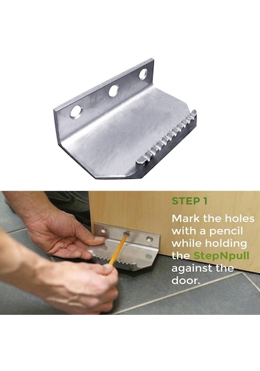 Suntek Çelik Eller Serbest Kapı Açıcı Ayakla Çalışan Gümüş