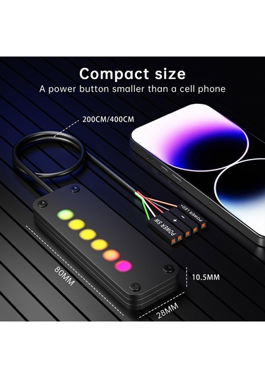 Homyl Masaüstü Bilgisayar Anahtarı Pc Için Güç 2m