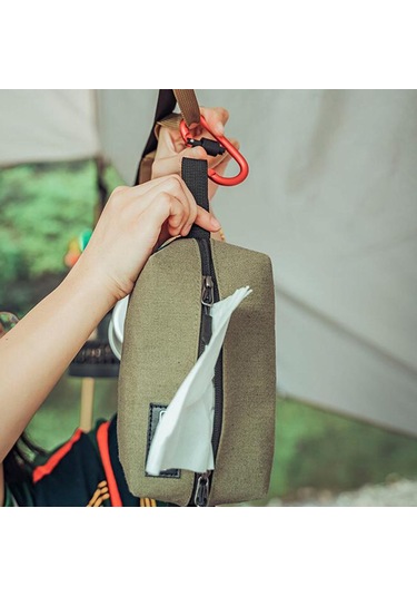 Suntek Açık Kamp Doku Kutusu, Seyahat Için Tuval Asılı Yeşil