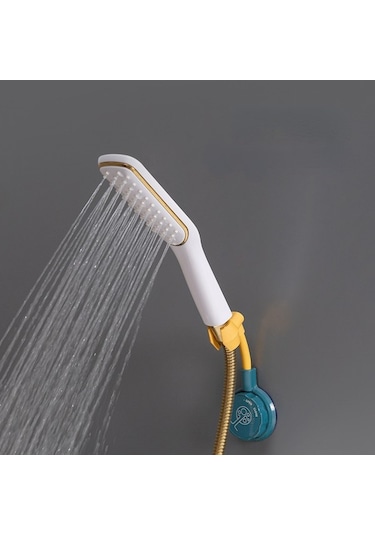 Primepickings Yeşil Evrensel 360 Ayarlanabilir El Duşu Başlığı Tutucu Kendinden Yapışkanlı Duş Başlığı 2 Katlı Gri