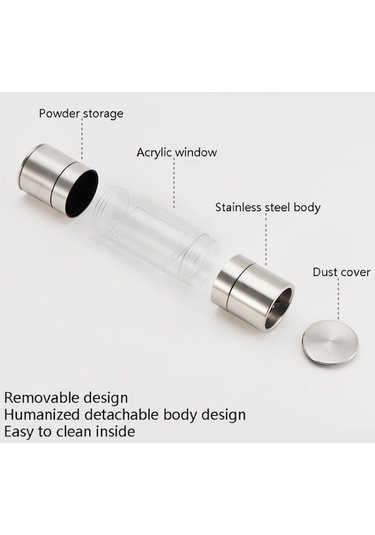 Dancemonkey 2'si 1 Arada Paslanmaz Çelik Manuel Karabiber Değirmeni Gümüş