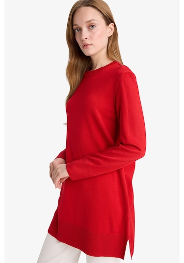 Defacto Regular Fit Bisiklet Yaka Tunik H3431az25wnrd59 Kırmızı