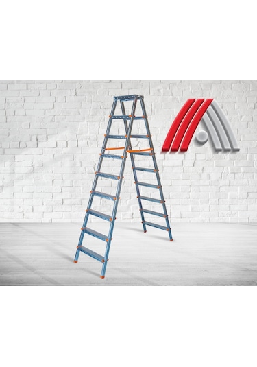 9+9 Basamaklı Çift Çıkışlı Profil Merdiven Ev, Bahçe, İşyeri İçin Uygun