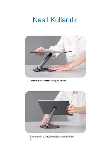 Benks L43 İnfinity Pro Pad 360 Dönebilen Mıknatıslı Tablet Standı İpad Air 4/5 & iPad Pro 11 BENKS-TA85014 Gri