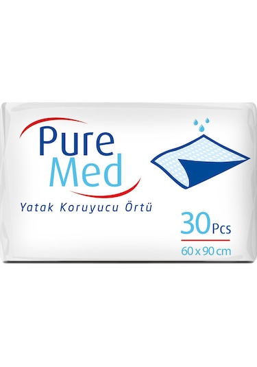 Puremed Hasta Yatak Koruyucu 60 90cm 60 Adet 2pk 30