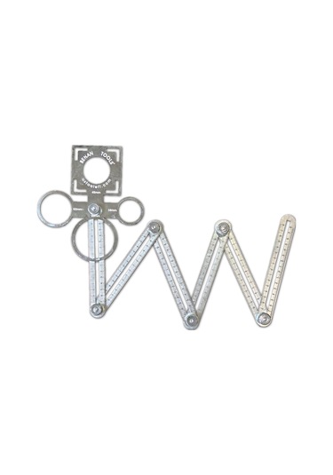 Benan Tools Çok Fonksiyonlu Delik Şablon Cetveli 110 CM