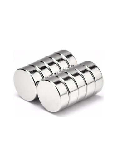 30 Adet Çap 8Mm X Kalınlık 3Mm Güçlü Yuvarlak Neodyum Mıknatıs N11.17193