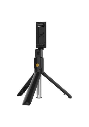 Geeksen Siyah 2-in-1 Telefon Tripod Selfie Çubuğu: Bluetooth Kumanda, Ayarlanabilir Telefon Tutucu İle Serbest Fotoğraf Çekimi