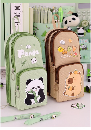 Aurora Küçükboyutlu Okulçantası, Capibala Kalemçantası, Büyük Kapasiteli Ve Kire Dayanıklı Kahverengi