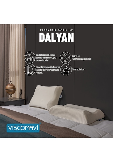 Viscomavi Dalyan Ergonomik & Ortopedik Visco Yastık