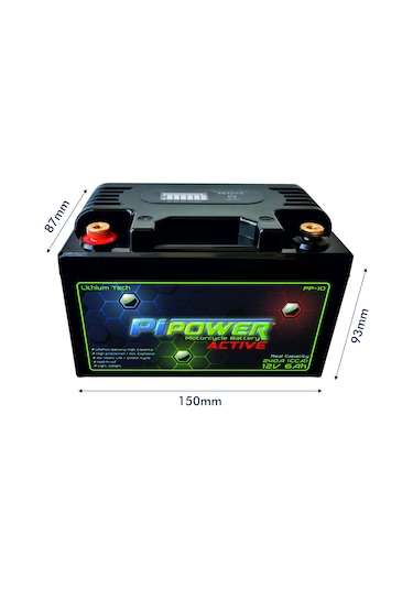 Pipower Active 12v 6ah Lithium Lifepo4 Lityum Motosiklet Aküsü