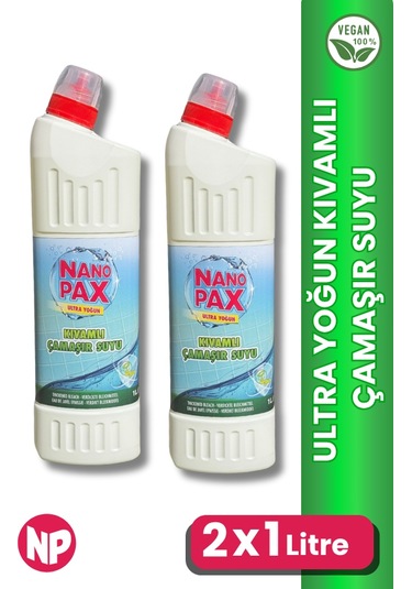 Ultra Yoğun Kıvamlı Çamaşır Suyu Duct Ağızlı 2 X 1lt 2'li Set