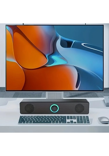 Willowhaven Siyah Usb Güçlü Masaüstü Hoparlör Çift Hoparlörlü Stereo Ses Pc Ve Müzik Çalar İçin