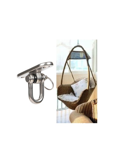 Strade Store Yüksek Mukavemetli Salıncak Yoga Asılı Kanca Askısı Tavan Kanca Montaj Tarzı 1 Mor