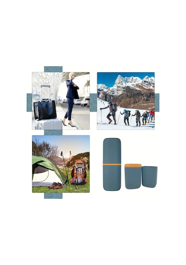 1 Adet Yeşil Renk Çok Amaçlı Seyahat Tipi Diş Fırçası Makyaj Malzemesi Saklama Kutusu 19.8x7,2cm Yeşil