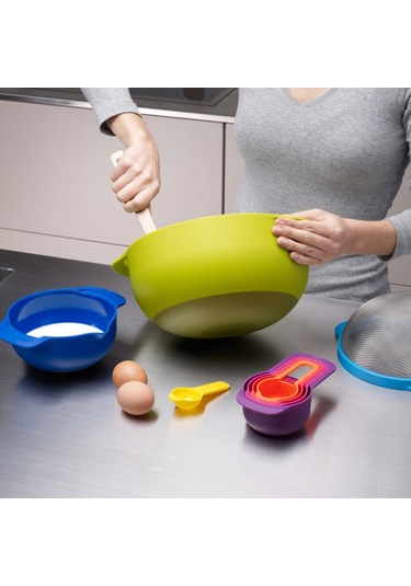 Joseph Joseph Nest™ 9 Plus Karıştırma Kase Seti - Çok Renkli