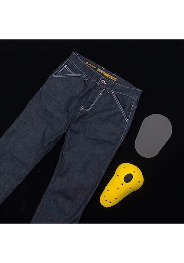 Motosiklet Pantolonu 4 Mevsim Kevlar Kot Korumalı 12a Likralı Kumaş Motor Pantolon Jean Uyumlu