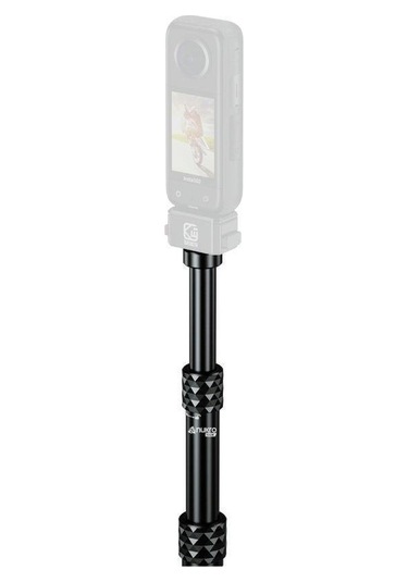 Nukrotech Motosiklet Kademeli 360 Aksiyon Kamera Çubuğu Siyah