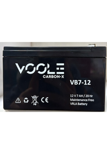 Voole 12 Volt 7 Amper Akü 151x65x94 1900gr