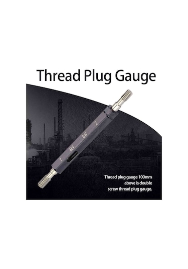 Maiyame M4 0.7 İç Delik Somunu Ölçüm Aleti - Taper Saplı Paslanmaz Çelik Somun Plug Cihazı Rastgele Model