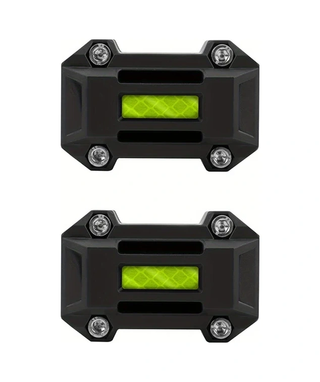 Dream011 Mavi Dayanıklı Plastik Reflektif Motosiklet Tampon Koruyucu - Ayarlanabilir Kayışlı Çizilmeye Dayanıklı