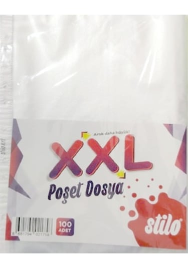 Stilo Poşet Dosya Xxl Tekli 30 Adet 30 Adet