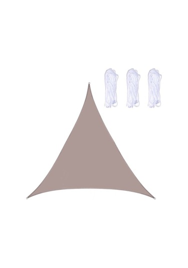 Novahub Üçgen Bahçe Güneşlik Yelken 3x3m, Su Geçirmez Anti-uv, Orange Kırmızı Kırmızı