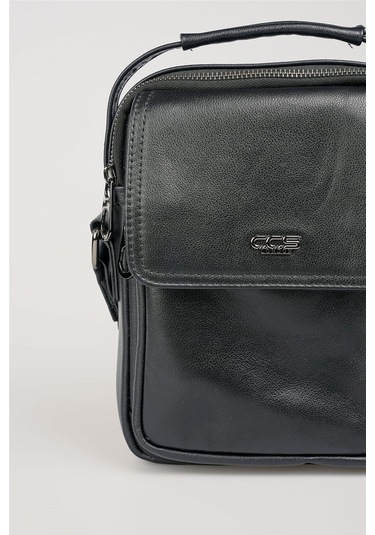 Çççs 31590 Hakiki Deri Askılı Çanta Siyah