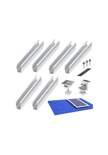 Suntek Güneş Paneli U Braketler Rvs Duvarları Için 6-adet