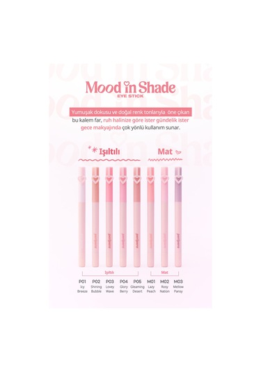 Topaklanma Yapmadan Kolayca Uygulanan Kalem Far Perıpera Mood In Shade Eye Stick P05gleamingdesert P05 Gleaming Desert