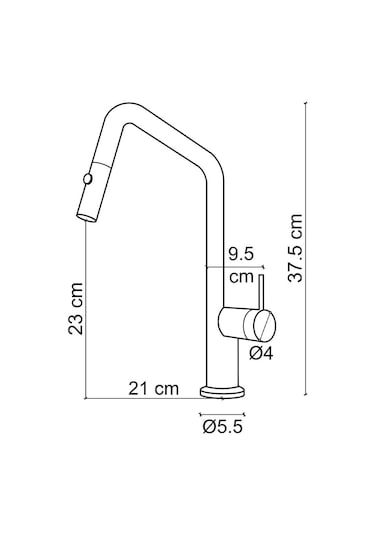 Fj-k0412 Mat Fırçalanmış Altın Mutfak Bataryası Altın