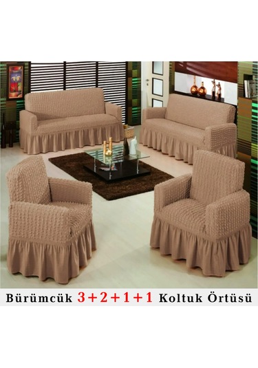 StarMall Bürümcük Koltuk Örtüsü, Berjer, Çekyat Kılıfı 3211 Takım Kako