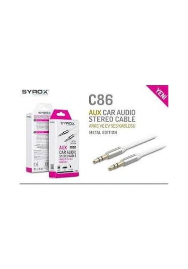 Syrox Mini Kutulu Aux Kablo C86