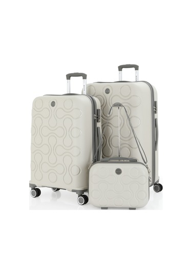 Mçs Polipropilen 3lü Valiz Seti Büyük & Orta & Makyaj V376 S23sy1000051-set 00424 3'lü Set Çok Renkli