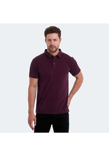 Slazenger KUGGA Erkek Tişört Mürdüm