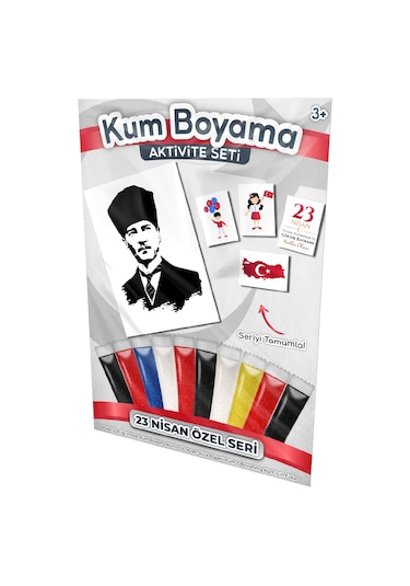 Atatürk 23 Nisan Özel Kum Boyama Aktivite Seti
