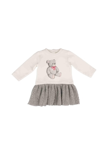 Best Kids Kız Bebek Dokulu Elbise Bb22Kk10023 001