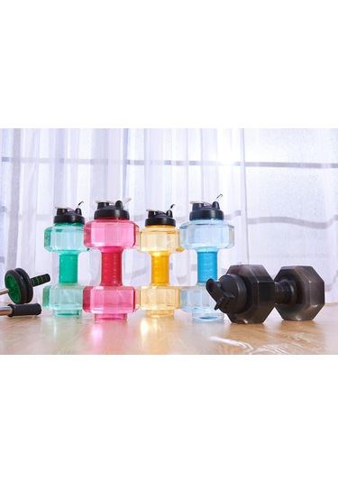 Suntek Fitness Halter Ağırlığı Güçlü Su İçecekleri Şişesi 2600ml-eksikliği